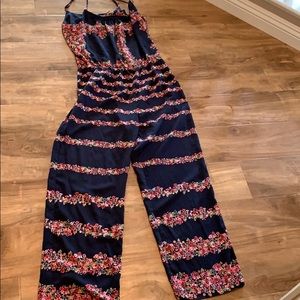 Forever 21 floral pant romper